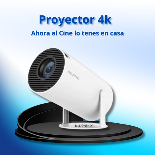 Proyector 4K Portátil Cine en Casa