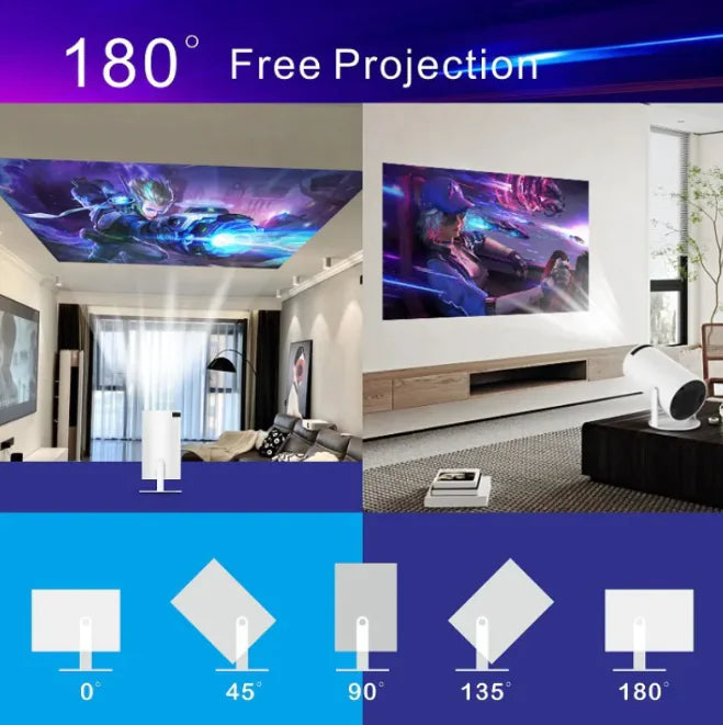 Cine en Casa Proyector 4K Portátil