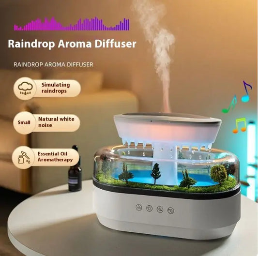 Difusor de aroma Humidificador de gotas de lluvia para el hogar